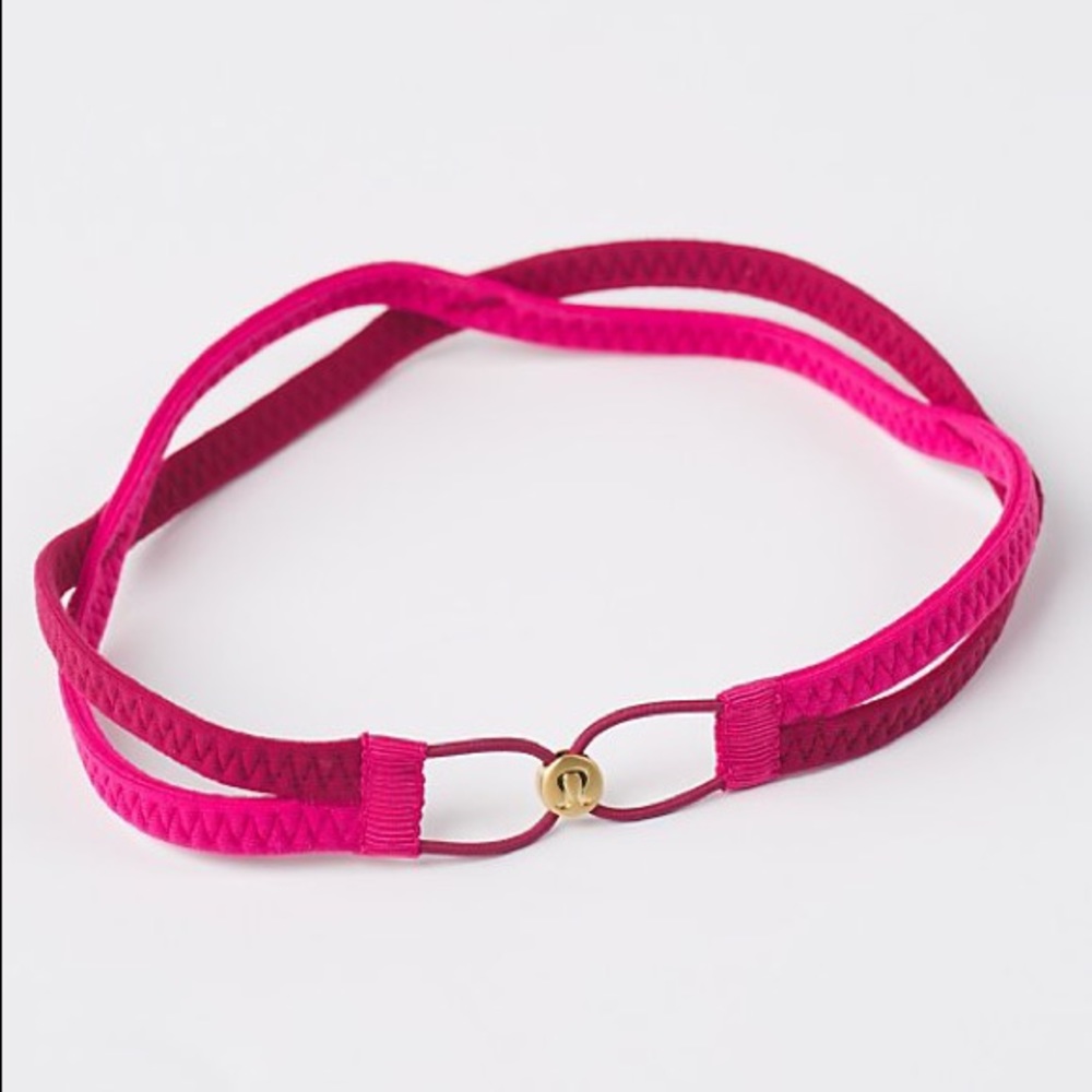 Lululemon Criss Cross Headband in Jeweled Magenta